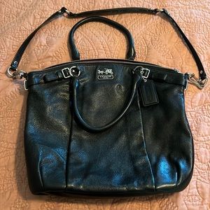 Coach Black Leather Satchel